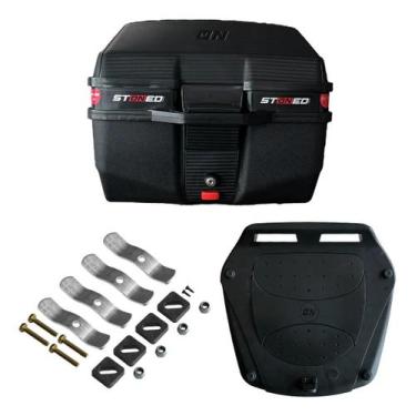 Imagem de Baú 35 Litros Tracker Preto Base Universal  Stoned