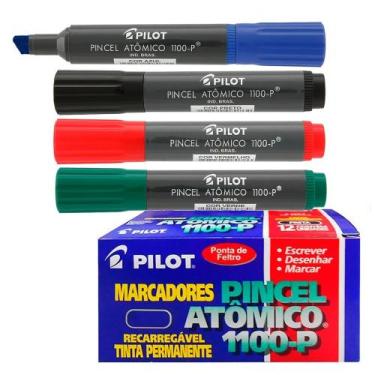 Imagem de Pincel Atômico 1100-P  Marcador permanente Pilot - Pilot , Vermelho