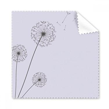 Imagem de Pano de limpeza de três plantas de dente-de-leão limpador de óculos de tela de telefone 5 peças