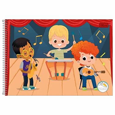 Imagem de Caderno Espiral de Cartografia Sapeca com 48 Folhas Capa Dura Tilibra