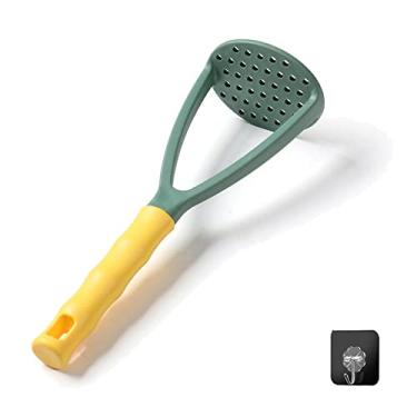 Imagem de FUYTERY Mashador de Batatas Manual de Plástico para Alimentos Ferramentas Complementares de Cozinha (Verde)