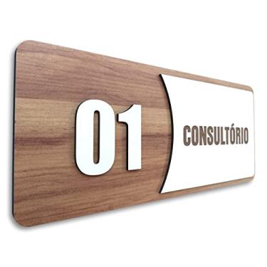 Imagem de Placa De Sinalização | Consultórios - MDF 30x13cm