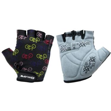 Imagem de Luva Ciclismo Hupi Eco Dedo Curto Bike Colors, Cor: Preto, Tamanho: Gg
