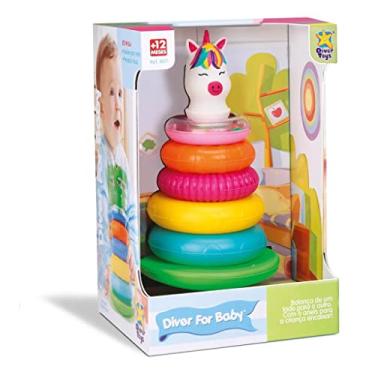 Imagem de Diver For Baby - Pirâmide De Argolas Unicórnio, DiverToys