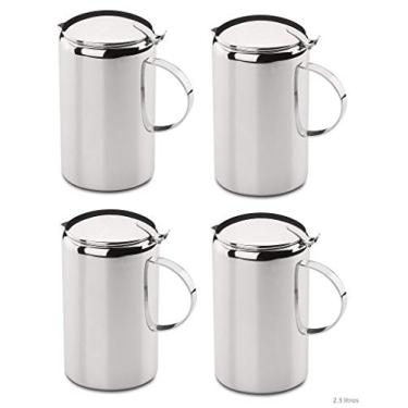 Imagem de Conjunto Com 4 Jarras 2,3 Litros Com Tampa De Aço Inox