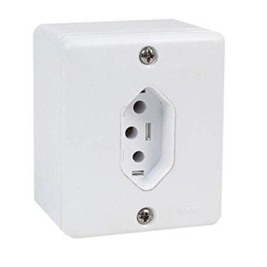 Imagem de Tomada 2P+T Sistema X 10a Radial Com Caixa Externa Sobrepor