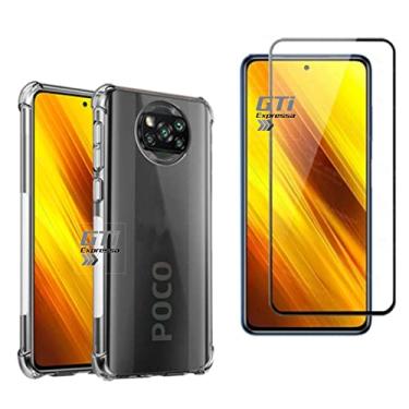 Imagem de Kit Capa Anti Impacto e Película De Vidro Xiaomi Poco X3 e POCO X3 NFC + Kit de Instalação