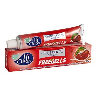 Imagem de Hi Clean Creme Dental Vegano Com Flúor Sabor Freegells Cereja Previne Cáries Limpeza Profunda 90G