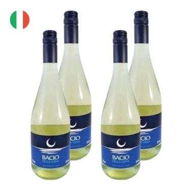 Imagem de Kit 4 Vinhos Bacio Della Luna Piemonte Frisante Branco Itália 750ml