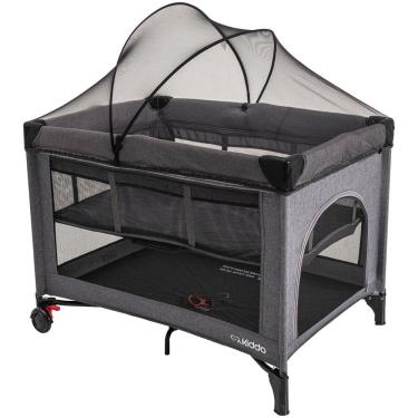 Imagem de Berço e Cercado Fast Kiddo Portátil e Automático - Grafite