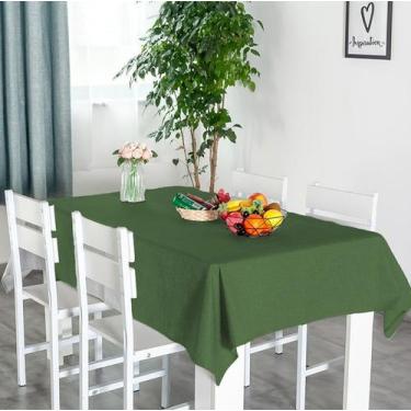 Imagem de Decoração de Natal Toalha de Mesa 6 Lugares Verde - Armazém do Enxoval