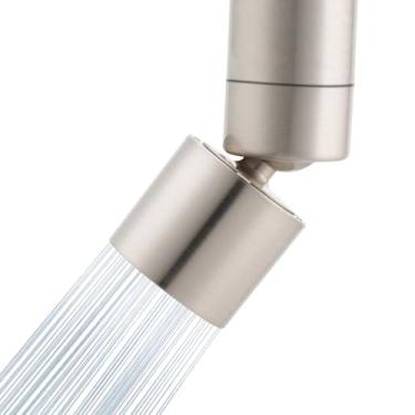 Imagem de Hibbent Aerador de torneira certificado NSF 61, certificação CUPC 360 graus giratório cozinha 2 pulverizador de fluxo de água à prova de respingos extensor de torneira de economia de água - 55/6