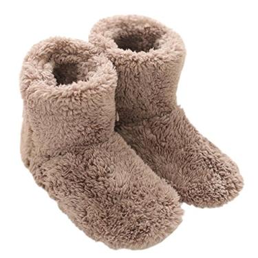 Imagem de mianshe Pantufa feminina e masculina com espuma viscoelástica, Caqui, 12-13 Women/10-11 Men