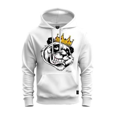 Imagem de Moletom Estampado Blusa De Frio Canguru Confortável King OF Panda - Su