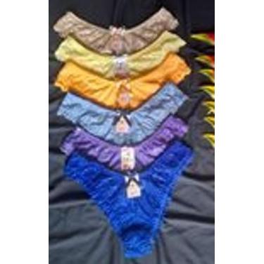 Imagem de kit 6  Calcinhas  de Renda Sexy Conforto Lingerie Luxo - generica, Var