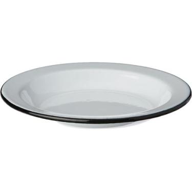 Imagem de Prato Fundo 22 cm Esmaltado Branco 500 ml Ewel