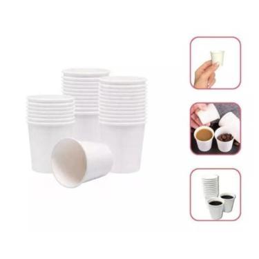 Imagem de Copo De Papel Branco 60Ml Biodegradável Café Com 300 Un. - Dsitrbuidor