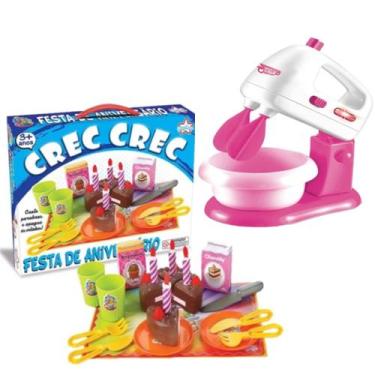Imagem de Batedeira Brinquedo Infantil + Festa Aniversário Acessórios - DM Toys