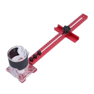 Imagem de Suporte de Ranhura para Fresagem de Roteador, Liga de Alumínio, Máquina de Corte Removível, Gabarito de Corte Circular para Carpintaria