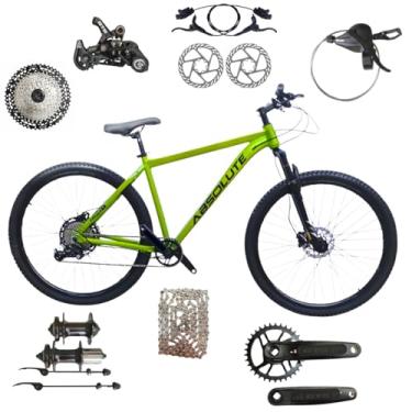 Imagem de Bicicleta Aro 29 Absolute Nero 5 12V MTB Aluminio Freio Hidráulico Suspensão 80mm Unissex (Verde, 17)