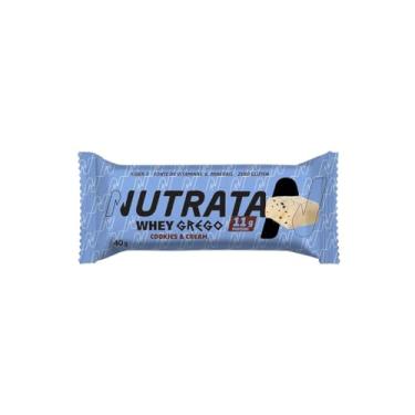 Imagem de Barra Whey Grego Bar - 1 Unidade 40g Cookies and Cream - Nutrata