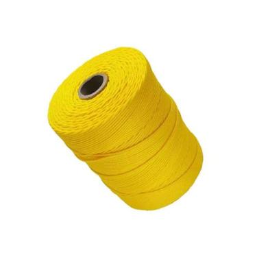 Imagem de Corda Trançada de Polipropileno 1kg +- 210m 3mm - Amarela - SÓ CORDAS
