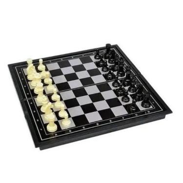 Imagem de Jogo De Xadrez Tabuleiro Dobrável Magnético Imã - INTERNACIONAL