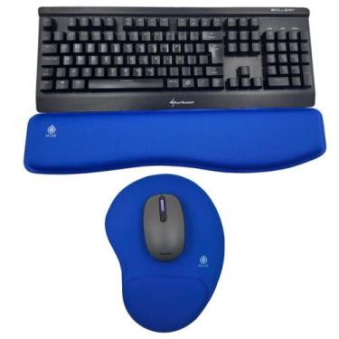 Imagem de Mousepad E Apoio De Punho Para Teclado Ergonomico Pulso 47cm - MCSB, A