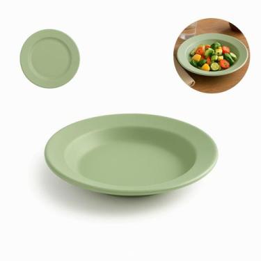 Imagem de Jogo Jantar 12 Pratos Fundo Melamina 25cm Buffet Restaurante - Clink, 