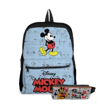 Imagem de Mochila Com Bolso Feminina Infantil Para Meninas Ratinho Fofo Miska Mo