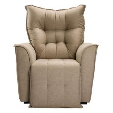 Imagem de Poltrona Do Papai Reclinável King Linho Shop Das Cabeceiras Capuccino