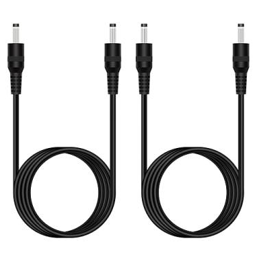 Imagem de Fancasee Cabo De Alimentação Cc Macho Para Macho, Pacote Com 2, 6 Pés, 3,5 Mm X 1,35 Mm, Adaptador Cftv, Câmera Segurança, Fita Led, Dvr, Roteador, Impressora Faturas