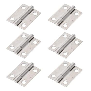 Imagem de AYNEFY Caixas Marinhas Porta do Armário 1 Em Dobradiças - 304 Dobradiças de Aço Inoxidável - Conjunto de Instalação Fácil de 10 Ideais para Portas e Caixas de Madeira