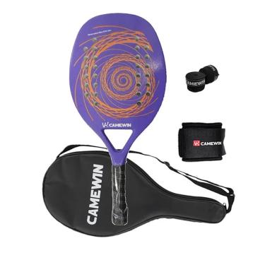 Imagem de Raquete de tênis de padel CAMEWIN em fibra de carbono 18k 360g + 10g