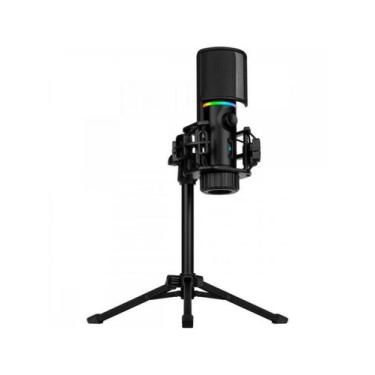 Imagem de Microfone Gamer Streamplify Mic Tripod Com Tripé Preto RGB