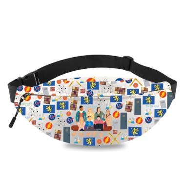 Imagem de MEIKIUP Bolsa tiracolo TBBT Sitcom TV Show Leonard e Sheldon Fan Gift Scientist Physicis, Bang Wb, 13 inches x 6.7 inches, Moderno