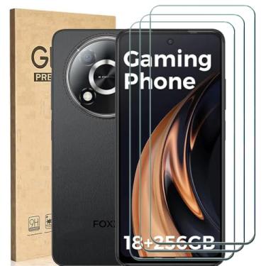 Imagem de [Pacote com 3] Ranyi para Foxx Miro G1 Película protetora de tela de vidro temperado com rigidez 9H transparente, antiarranhões, sem bolhas, película protetora de tela para Foxx FoxxD Miro G1 (2025