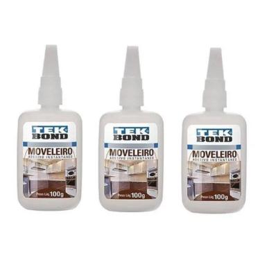 Imagem de 03 Un Cola Adesivo Instantânea Tekbond Moveleira 793 100Gr