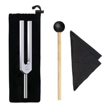 Imagem de Garfo De Ajuste De Liga De Alumínio De 528Hz Para Meditação De Cura So