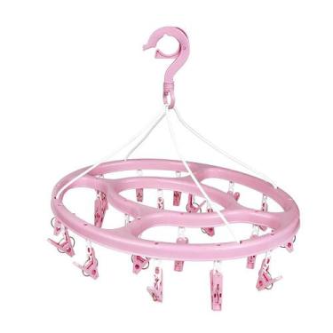 Imagem de Mini-varal Oval 24 Prendedores - Rosa - MOR