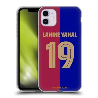Imagem de Head Case Designs Capa de gel oficialmente licenciada pelo FC Barcelona Lamine Yamal 2024/25 Players Home Kit [proteção de grau militar] compatível com Apple iPhone 11