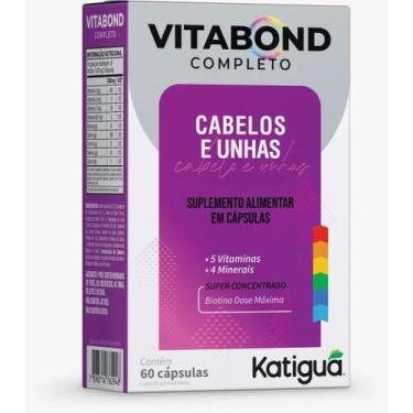 Imagem de Vitabond Kit 3 Caixas Cabelos E Unhas Biotina Dose Maxima Sem Sabor - 