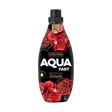 Imagem de Amaciante de Roupas Concentrado Aquafast Sedução, 1L, Perfume Duradouro, Alto Rendimento