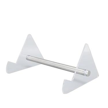 Imagem de Pilipane Suporte de armazenamento de teclado mecânico removível transparente acrílico para uso doméstico e escritório suporte de teclado multiuso com base de aço inoxidável