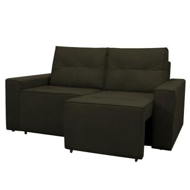 Imagem de Sofá Retrátil 2 Lugares 1,80 Confortável Polo Marrom