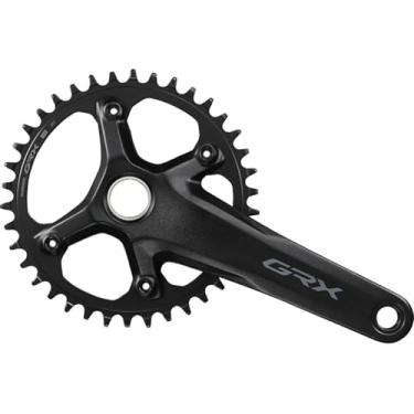 Imagem de SHIMANO Pedaleira GRX FC-RX610-1 - 172,5 mm, 12 velocidades, 40t, 110 BCD, interface de eixo Hollowtech II, preta