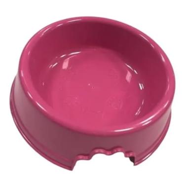 Imagem de Pote Ração Alimentos Pet Cão Gato Cachorro 500Ml Rosa