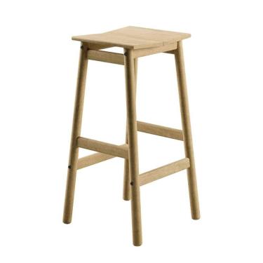 Imagem de Banqueta Alta Tramontina Bossa 75 cm Madeira Tauari Natural