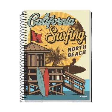 Imagem de Caderno Espiral Universitário Capa Dura 1 Matéria 96f My Collection Credeal Estampa 7