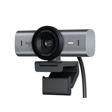Imagem de Webcam Ultra HD 4K Logitech MX Brio Com Microfones com Redução de Ruído, Protetor de Privacidade, USB-C - Grafite